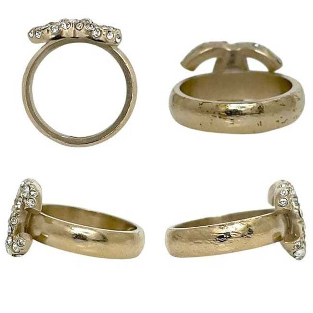 Chanel ring, gold color, Coco Mark, AB2150, JP size 12, GP, rhinestone, F19 A... - Picture 3 of 11